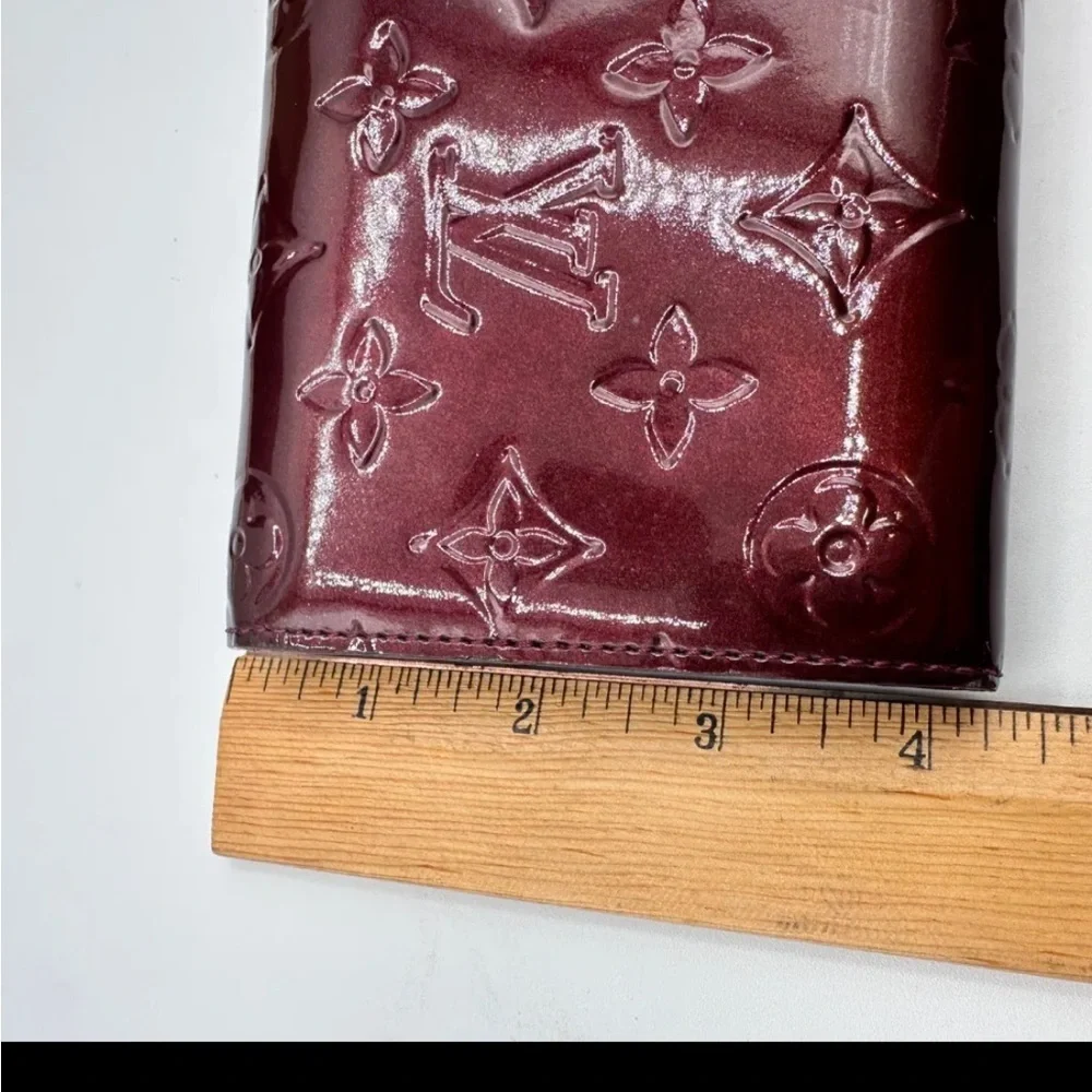 Authentic LOUIS VUITTON Rouge Fauviste Monogram Burgundy Vernis Patent Leather